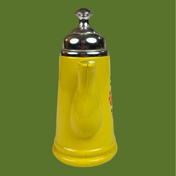 70s Avon Vintage Koffee Klatch Harvest Gold Groovy Floral Collectible Bottle - Picture 2 of 8